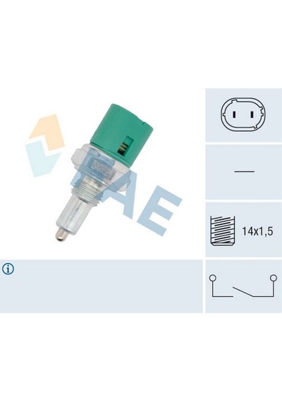 Fae Geri Vites Müşürü 2 Fiş Yeşil Soket m14 X 1.5 Dacıa-renau N11.8084