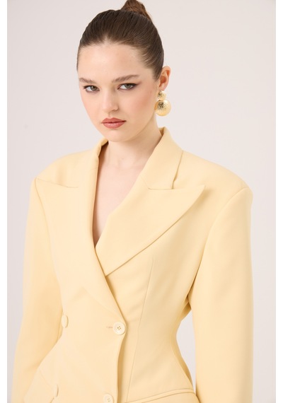 Holly Lolly Belden Oturmalı Galina Blazer Ceket Sarı