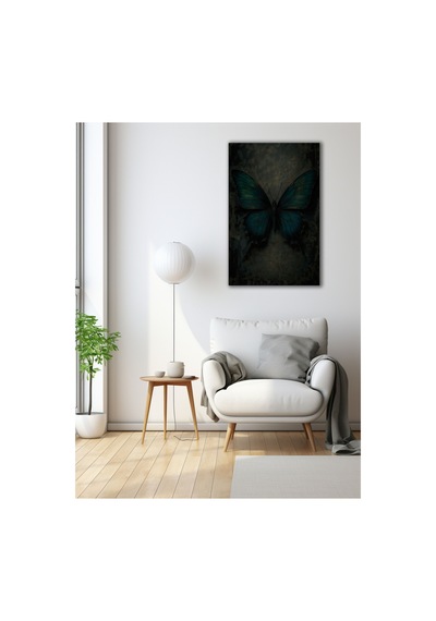 Kelebek Cam Tablo Modern Dekorasyon Temalı Dekoratif Duvar Tablosu, Salon, Ev Ve Ofis Dekoru,