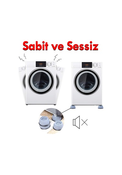Masa Sabitleme 4lü Ayak Seti Kaydırmaz Stoper Güçlü Vantuz Pratik Çözümler Mutfak Banyo Güvenlik Gri Diğer