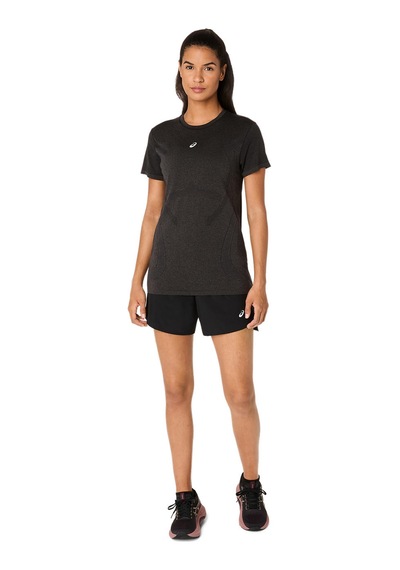 Asics Road Seamless Ss Top Kadın Siyah Kısa Kollu Tshirt 2012d292-001 Siyah
