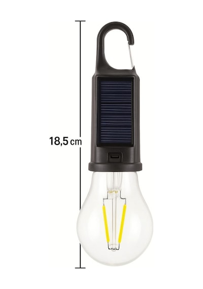 Usb Şarjlı + Güneş Enerjili Bahçe Balkon Teras Kamp Karavan Aydınlatması Lambası Solar Led Ampul