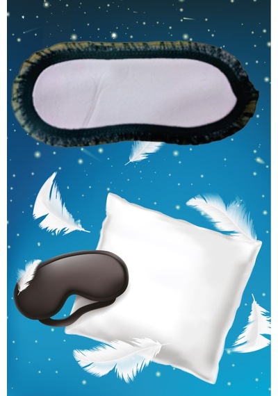Pazarız Uyku Göz Bandı Maskesi Işık Önleyici Gözlük Maske Bant Eye Mask Toz Pembe
