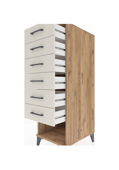 Kronos Dolap 6 Çekmeceli 44x59x134 Çam-aytaşı Atlas Çam