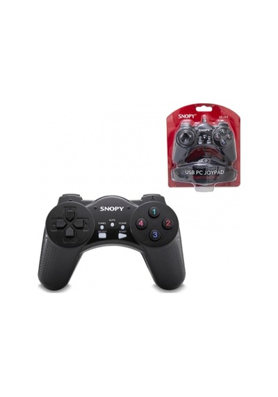 Joypad - Gamepad Siyah Oyun Kolu Usb Kablo 13 Düğme - 8 Yön Tetikleyici 1.5mt Kablo 5324