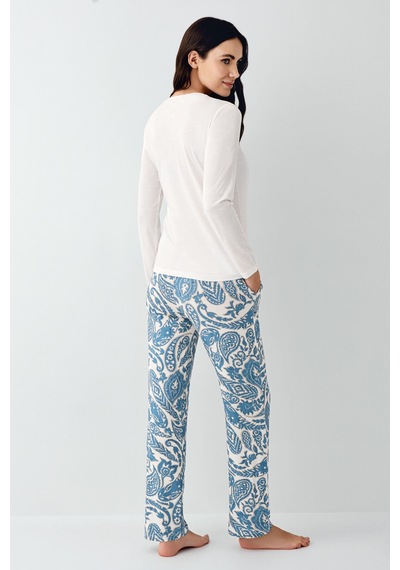 Pierre Cardin Kadın Krem Pijama Takımı Pc9074-s-v1 Krem