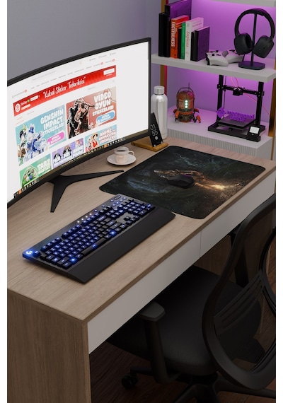Dark Souls Kaymaz Dikişli Kauçuk Oyuncu Mousepad V1 - 48x40 Xl Gaming Mouse Pad Fare Altlığı
