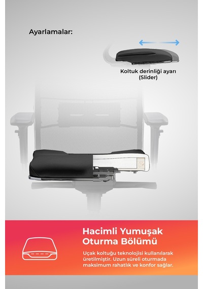 Samurai Ergonomik Koltuk Bel Destekli, Tekerlekli, Yükseklik Ayarlı, Yönetici Koltuğu - 23.3.5.61 Çok Renkli Samurai Ergonomik Koltuk Bel Destekli, Tekerlekli, Yükseklik Ayarlı, Yönetici Koltuğu - 23.3.5.61 Çok Renkli