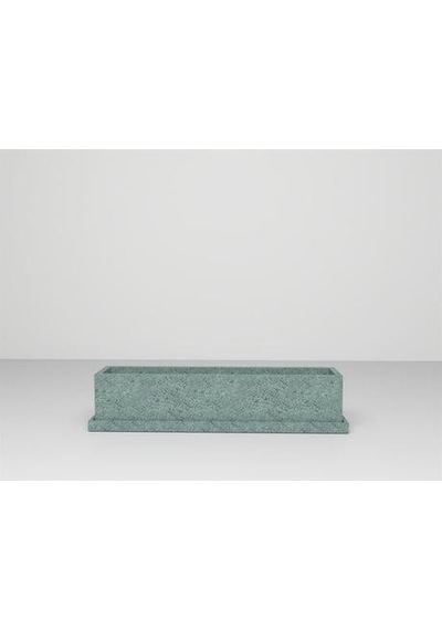 Nuano Consept Balkon Serisi Köşeli Saksı Yeşil 100x20