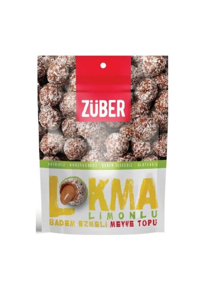 Züber Lokma Limonlu Badem Ezmeli Meyve Topu 96 G - 6 Adet Tarı