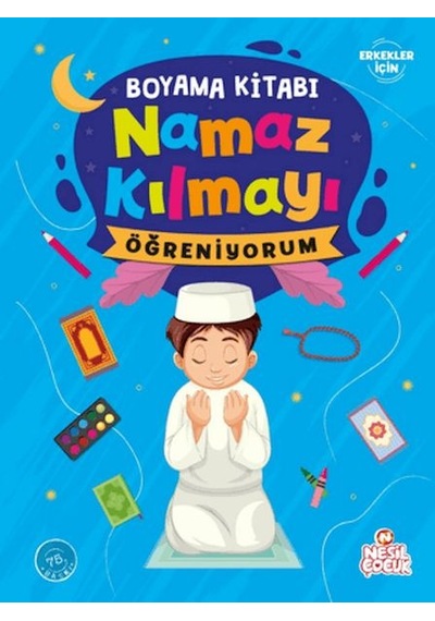 Namaz Kılmayı Öğreniyorum Erkek - Boyama