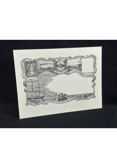 1980 Stamp Collecting Magazine Postcard - Ocean Penny Postage No. 4 - Unposted İngiltere Kartpostal  Teşhir Ürün