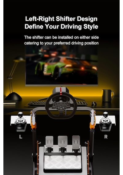 A11 Katlanabilir Yarış Direksiyonu Standı Çoklu Açı Ve Yükseklik Ayarı Logitech, Moza, Fanatec Uyumlu