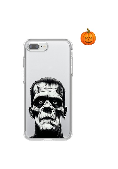 Dali Design Apple Uyumlu iPhone 8 Plus Şeffaf Kılıf Horror 6 Tasarımlı