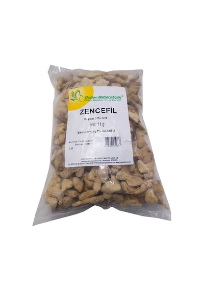 Zencefil Kökü Tane Doğal 1000 Gr Paket