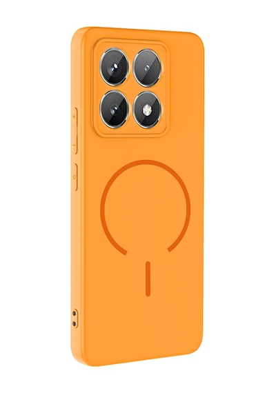 Zore 14t Pro Kılıf M-safe Şarj Özellikli Omsy Meta Kapak - Rose Pembe