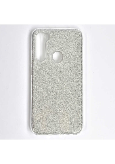 Noktaks - Redmi Note 8 Uyumlu Kılıf Koruyucu Simli Shining Silikon - Gri - T10920