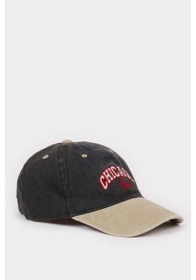 DeFacto Erkek Çocuk Nakışlı Jean Cap Şapka D5315A825SMBK27