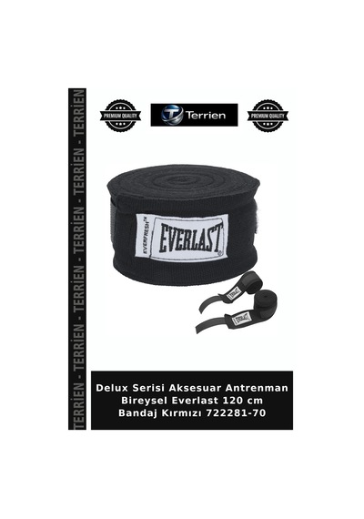 Delux Serisi Aksesuar Antrenman Bireysel Everlast 120 Cm Bandaj Kırmızı 722281-70