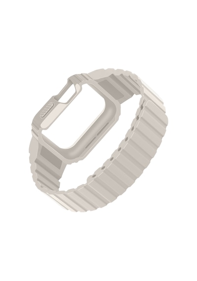 Apple Uyumlu Watch  38mm Kd-142 Airbag Tasarımlı Kasa Koruyuculu Silikon Kordon