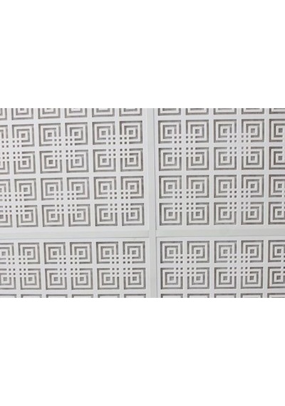 Dekoratif Tavan Paneli Labirent Beyaz - 60X60Cm