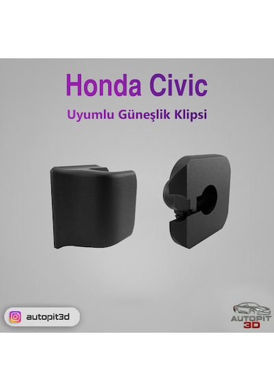 Honda Cıvıc Uyumlu Güneşlik Klipsi Güneşlik Klipsi