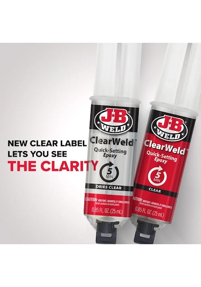 Jb Weld Clearweld Şırınga - 25 Ml Çoğu Yüzeyde Etkili Hızlı Epoksi Yapıştırıcı
