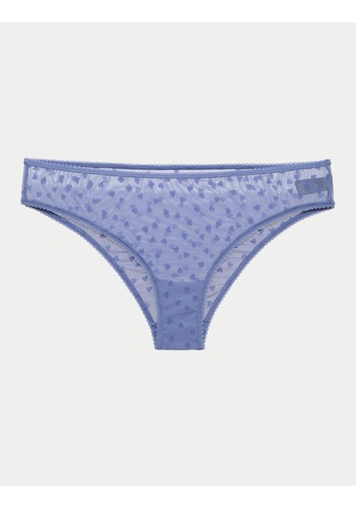 Marks & Spencer 3'lü Kalp Desenli Külot Seti T61008431B Mavi