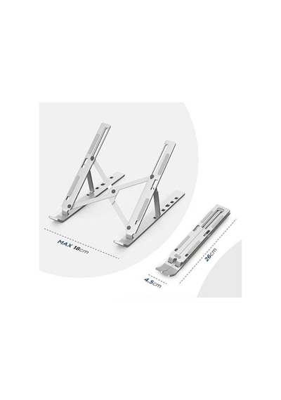 Alüminyum Ayarlı Laptop Apple Uyumlu MacBook Notebook Yükseltici Stand