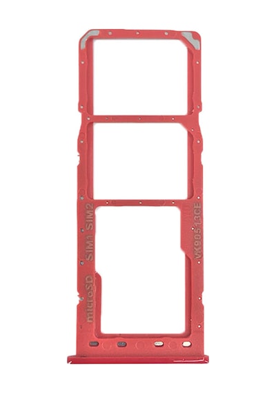 Samsung A01 Uyumlu Sim Kart Aparatı Sim Tepsisi Sim Kızağı Kırmızı Yüksek Kalite Yc