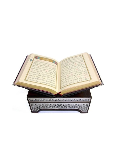 Gümüş Sandıklı Kanatlı Kur'An (Hafız Boy)