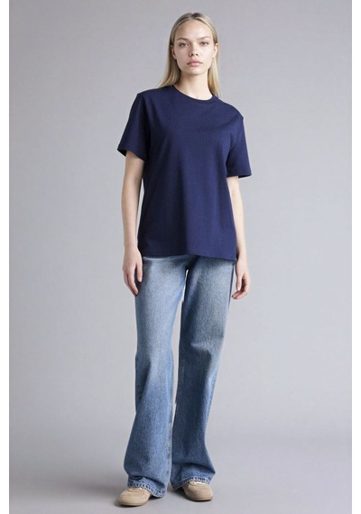 Defacto Regular Fit Basic Lacivert Kadın T-shirt A9428ax/nv251 Lacivert