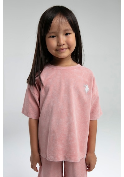 U.S. Polo Assn. Kız Çocuk Pembe Bermuda Takım Us2089 Pembe U.S. Polo Assn. Kız Çocuk Pembe Bermuda Takım Us2089 Pembe