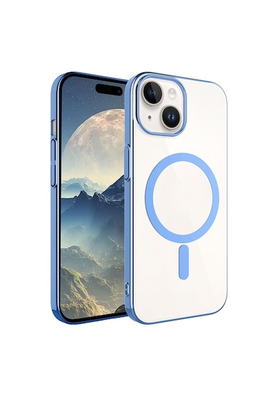Apple Uyumlu iPhone 15 Plus Kılıf Wireless Şarj Özellikli Pixel Magsafe