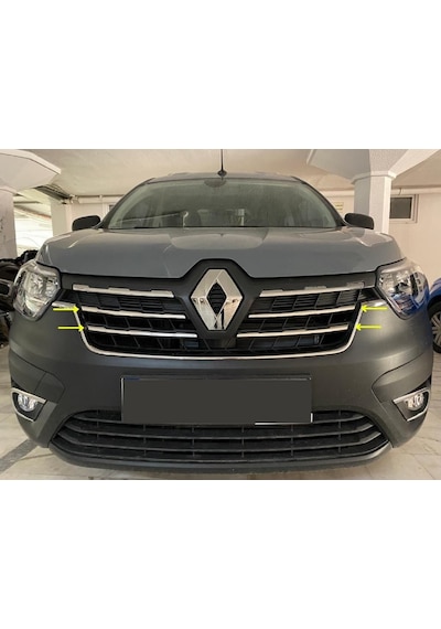 Renault Express Krom Ön Panjur 4 Parça 2021 Üzeri Paslanmaz Çelik
