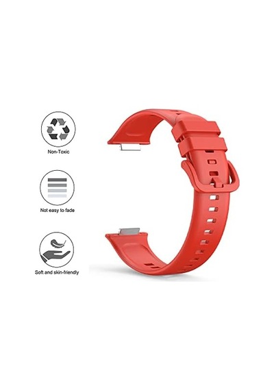 Watch Fit 2 İle Uyumlu Saat Kayışı Ent Kaliteli Watch Fit 2 İle Uyumlu Spor Saat Kontrast Renkli Lagniappe Silikon Kordon