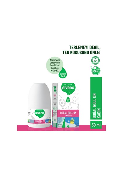 %100 Doğal Roll-on Kadınlar İçin 50 Ml 5 Adet