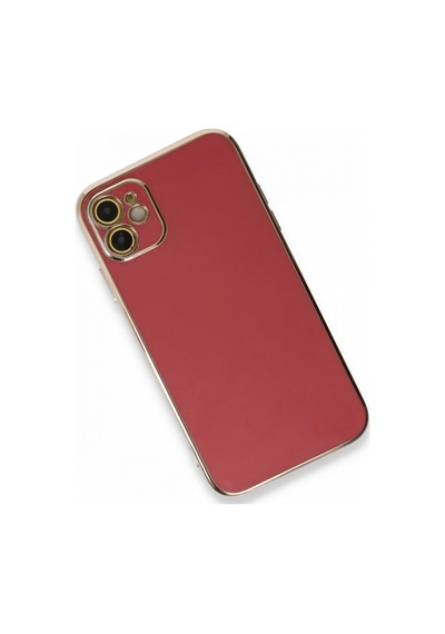 Apple Uyumlu iPhone 11 Kılıf Luxury Seri Kamera Korumalı Silikon Kapak Kırmızı
