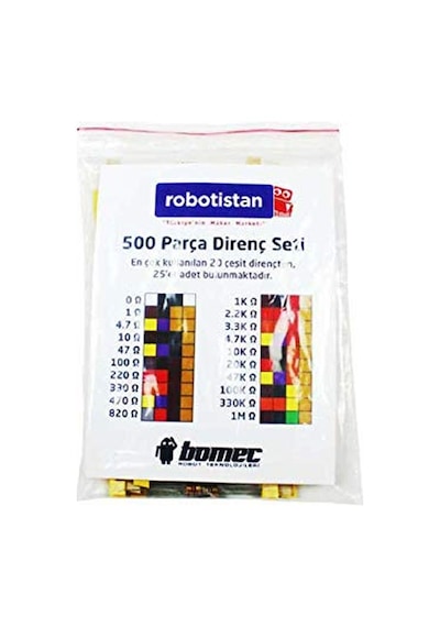 Robotistan 1/4 W Direnç Kiti 500 Adet