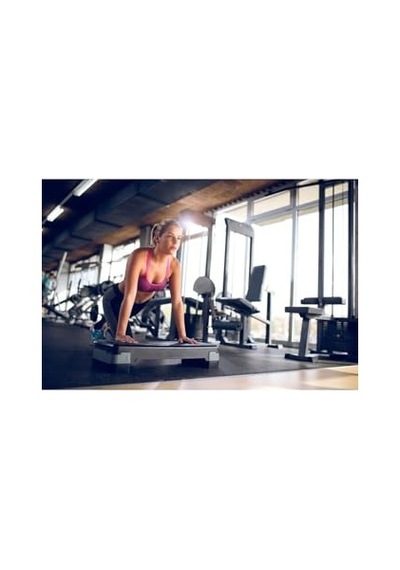 Slipt Ckspor 2 Kademeli Ayarlanabilir Fitness Step Tahtası, Siyah