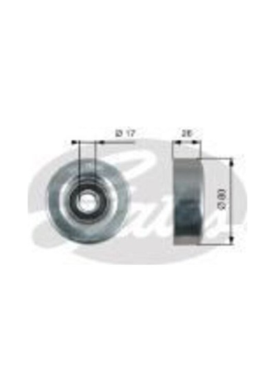 Gates T36424 Alternatör Gergi Rulmanı Honda Civic Vııı 1.4 05 Jazz 1.2 1.3 02 08 38942phm004