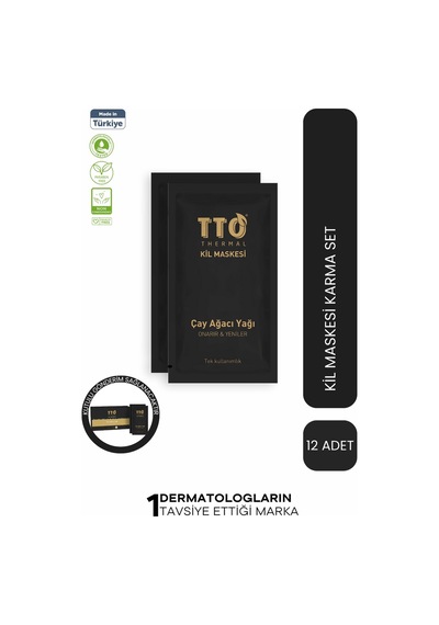 Tto Thermal Çay Ağacı Yağı İçerikli Kil Maskesi 12 x 10 ML