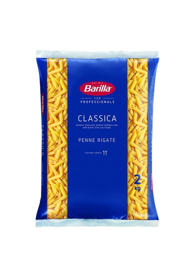 Barilla Penne Kalem Makarna 2kg - İtalyan Kalitesi Durum Buğdayı - 3 Adet Tarı