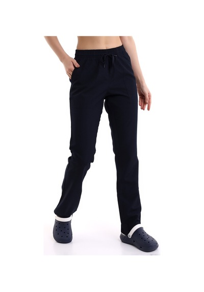 Alpaka Pantolon Bel Lastikli - Lacivert-7014