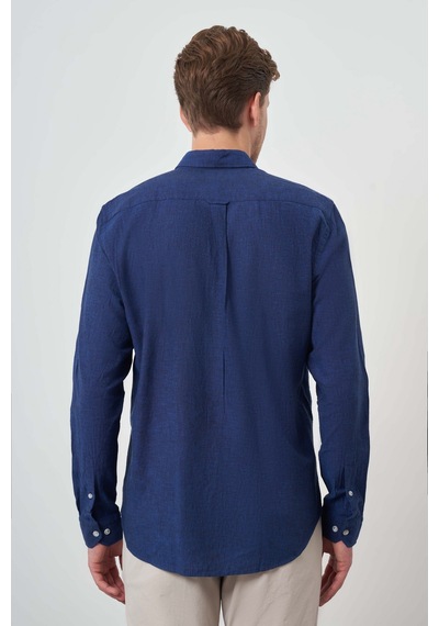 Morven Erkek İndigo Keten Trend Dynamic Fit Düğmeli Yaka Gömlek 25ys004018308 İndigo İndigo Morven Erkek İndigo Keten Trend Dynamic Fit Düğmeli Yaka Gömlek 25ys004018308 İndigo İndigo