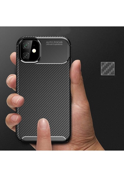 Apple Uyumlu iPhone 11 Kılıf Zore Negro Silikon Kapak Siyah