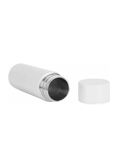 Termos 304 Paslanmaz Çelik Çift Katman 150 Ml Cep Tipi Mini Ufak Termos -523 Beyaz