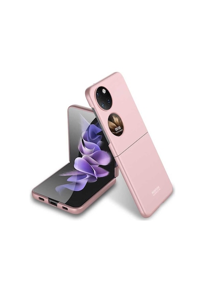 Huawei P50 Pocket Kılıf Pazarplus Sert Kıpta Kılıf Rose Gold