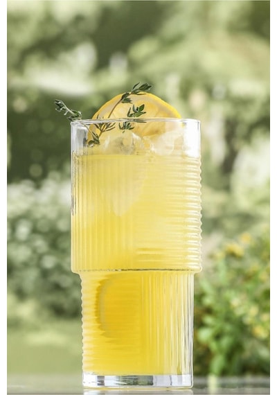 Lav Helen Cam Meşrubat Bardağı 6'lı 400 ml (Büyük Su/Kokteyl/Soğuk Kahve Bardağı )