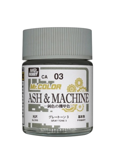 Mr.hobby Ca-03, 18 Ml. Ash & Machıne Gray Tone 3 Mr.color Maket Boyası Standart